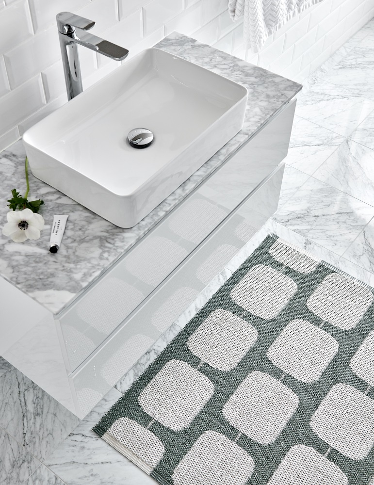 Sten Tapis en plastique 70x100 cm Pappelina Nougat/Vanilla