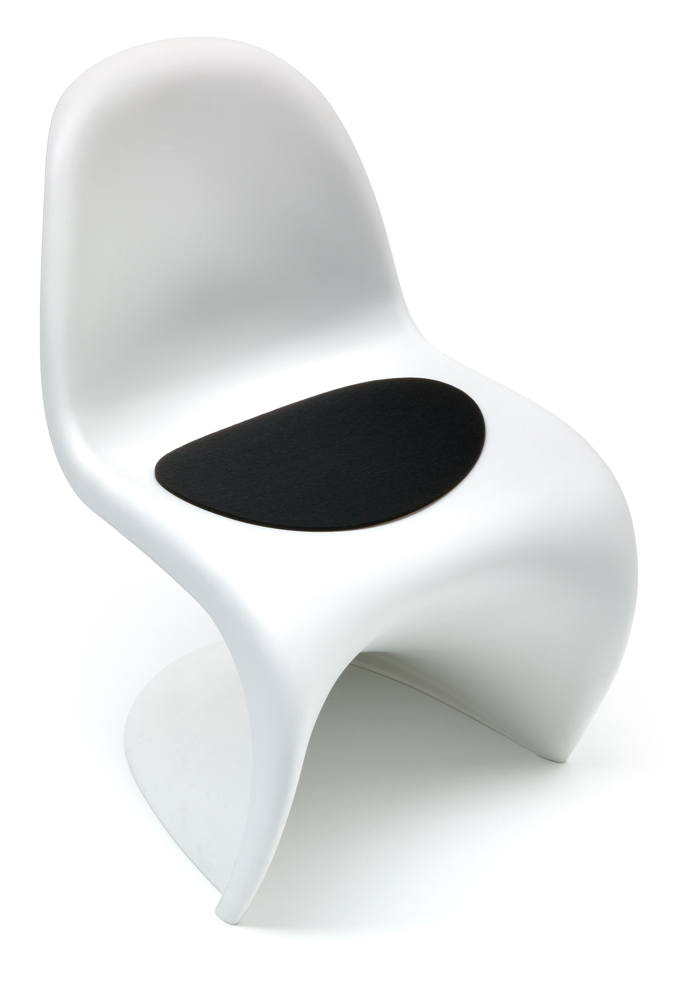 Coussin de siège - Feutre Vitra Panton Chair Noir Hey Sign
