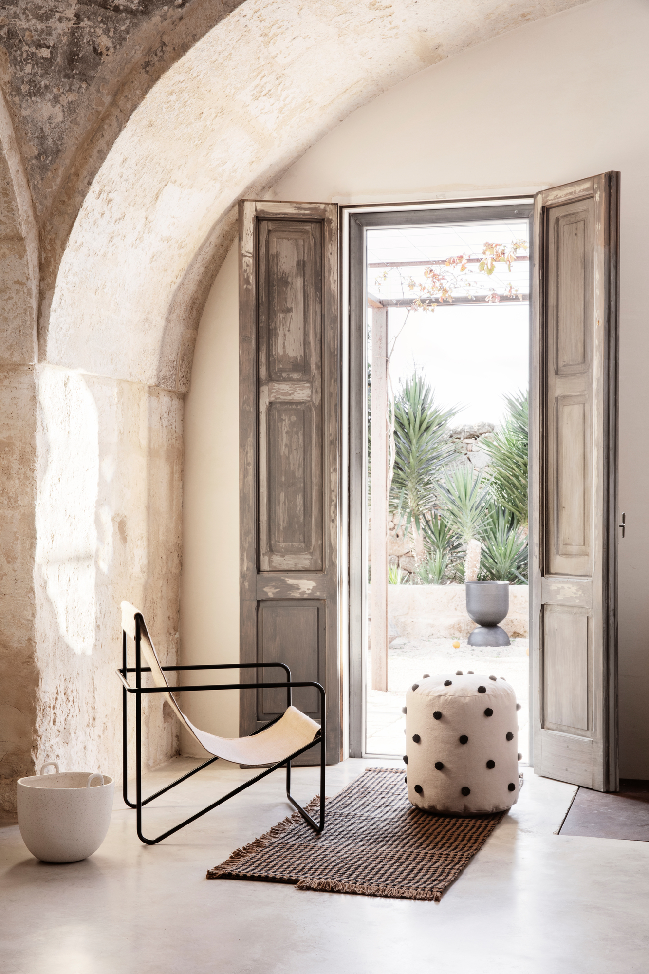Desert Lounge chaise Noir Ferm Living
