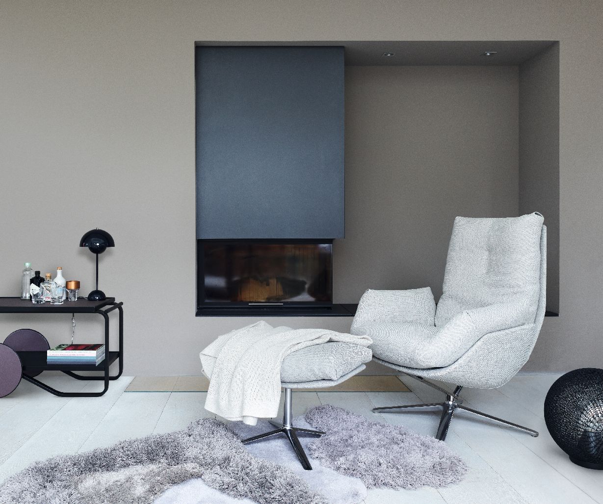 Cordia Lounge Fauteuil avec Tabouret Combinaison préférée 286 Cor QUICK SHIP