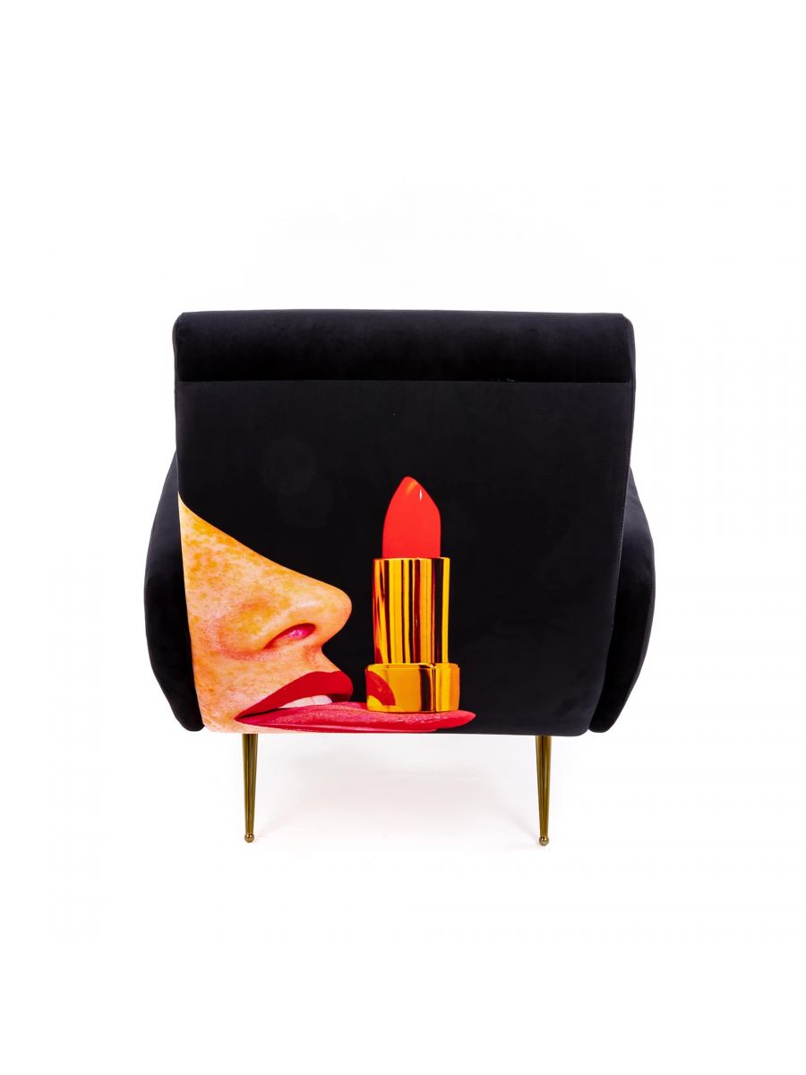 Toiletpaper fauteuil Tongue black Seletti Toiletpaper fauteuil Tongue black Seletti