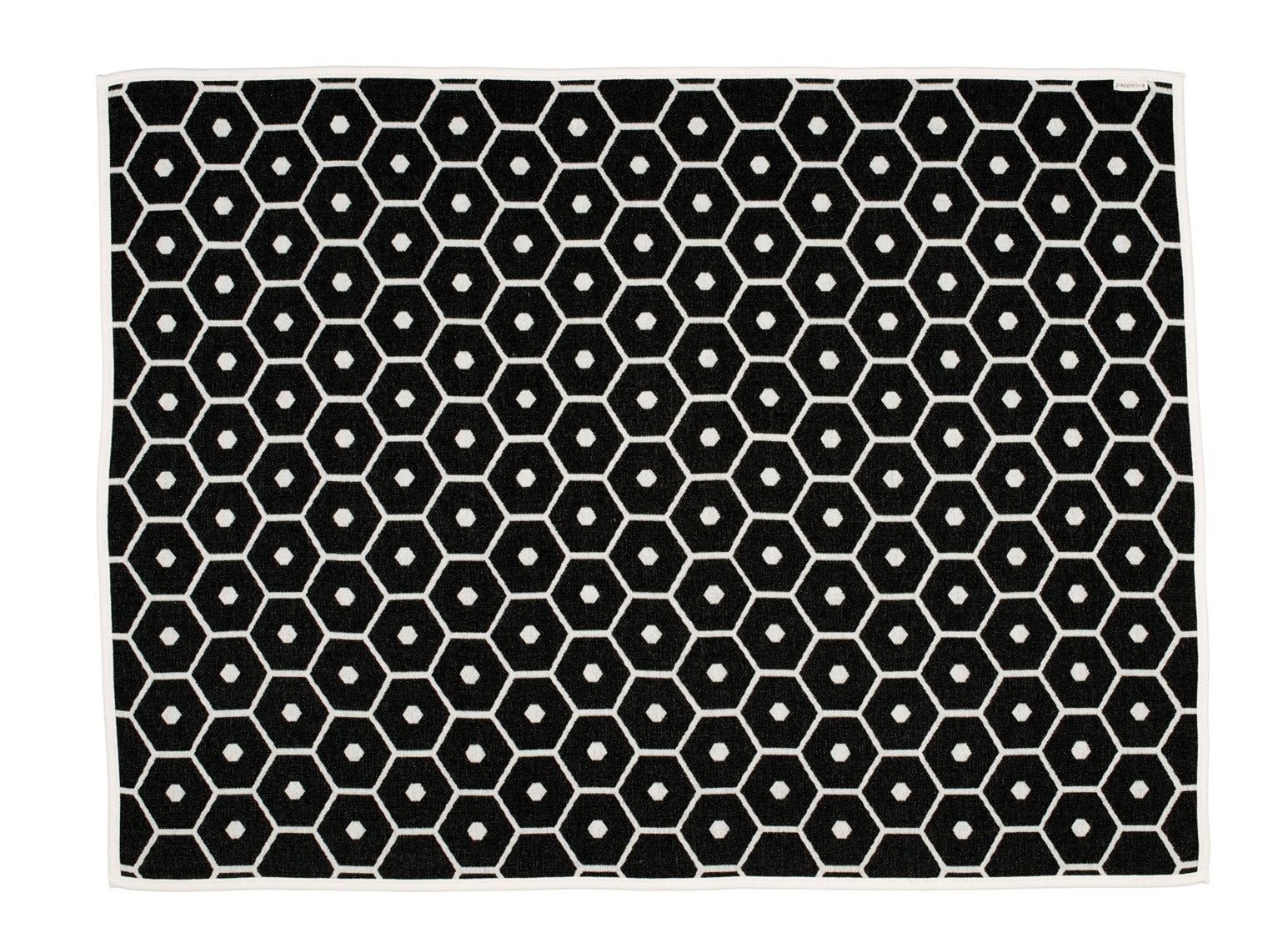 Honey Couverture de laine Pappelina noir