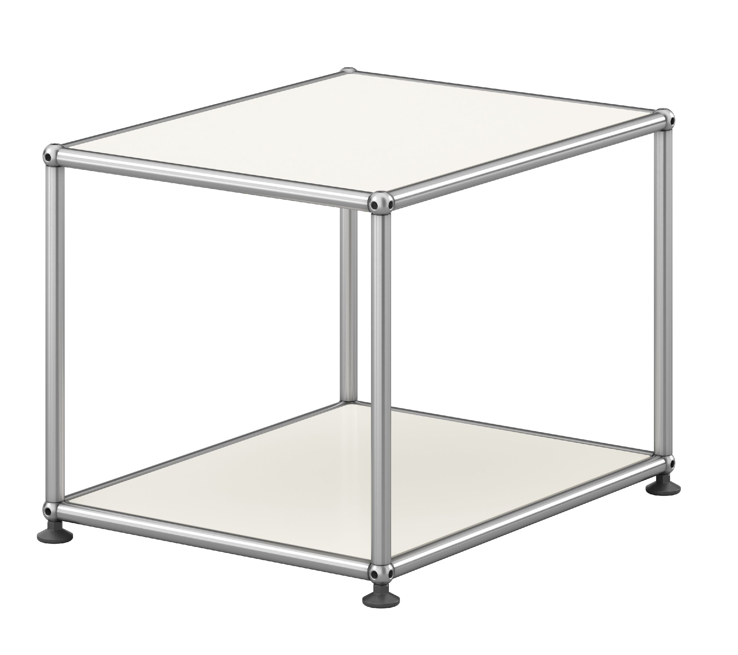 Table d'appoint USM Haller M21 ouverte étroite blanc pur
