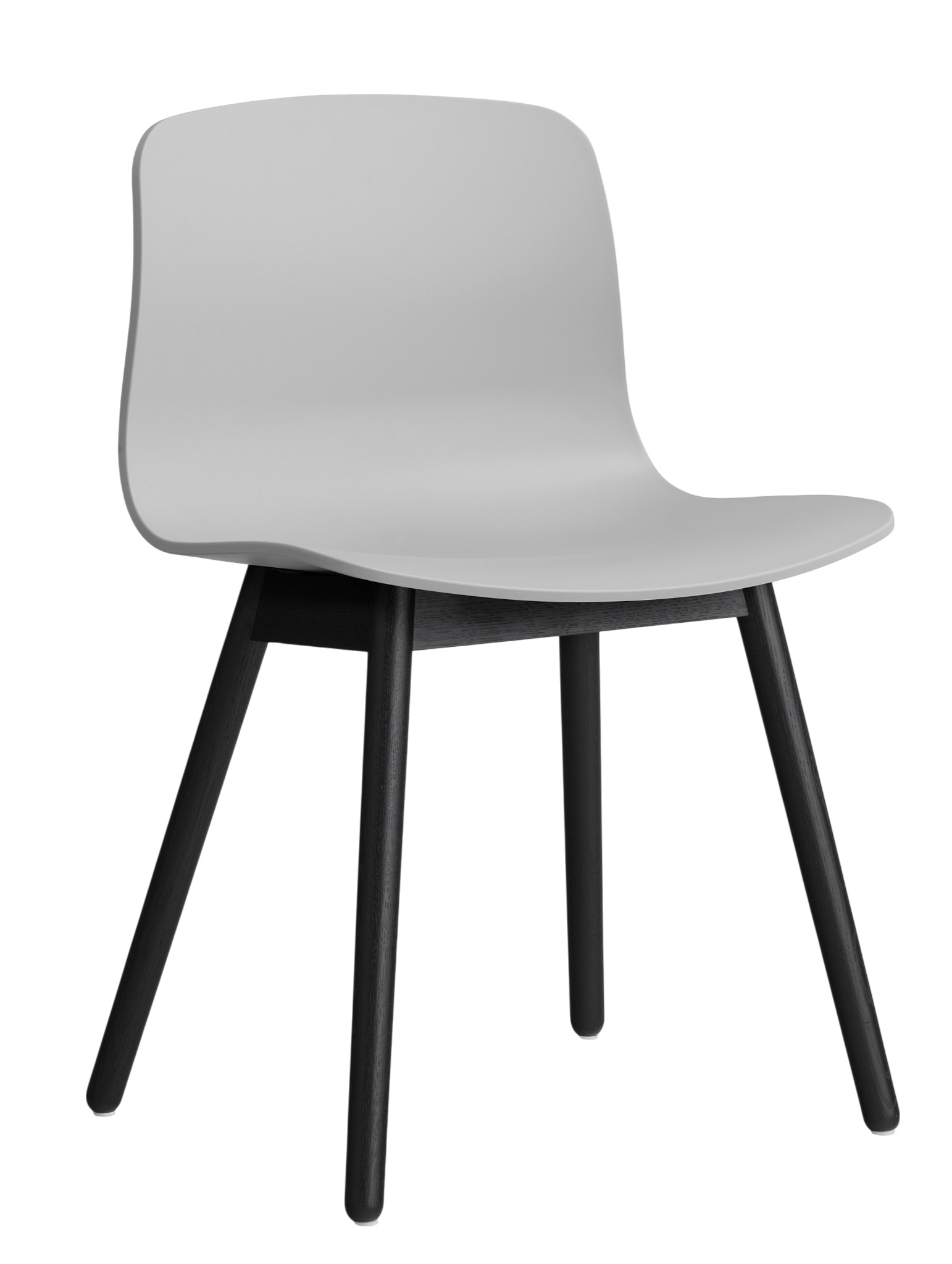 About a Chair AAC12 / AAC 12 Chair chaise CONCRETE GREY 2.0 / CHÊNE VERNI SUR BASE D'EAU NOIR Hay OFFRE SPECIALE