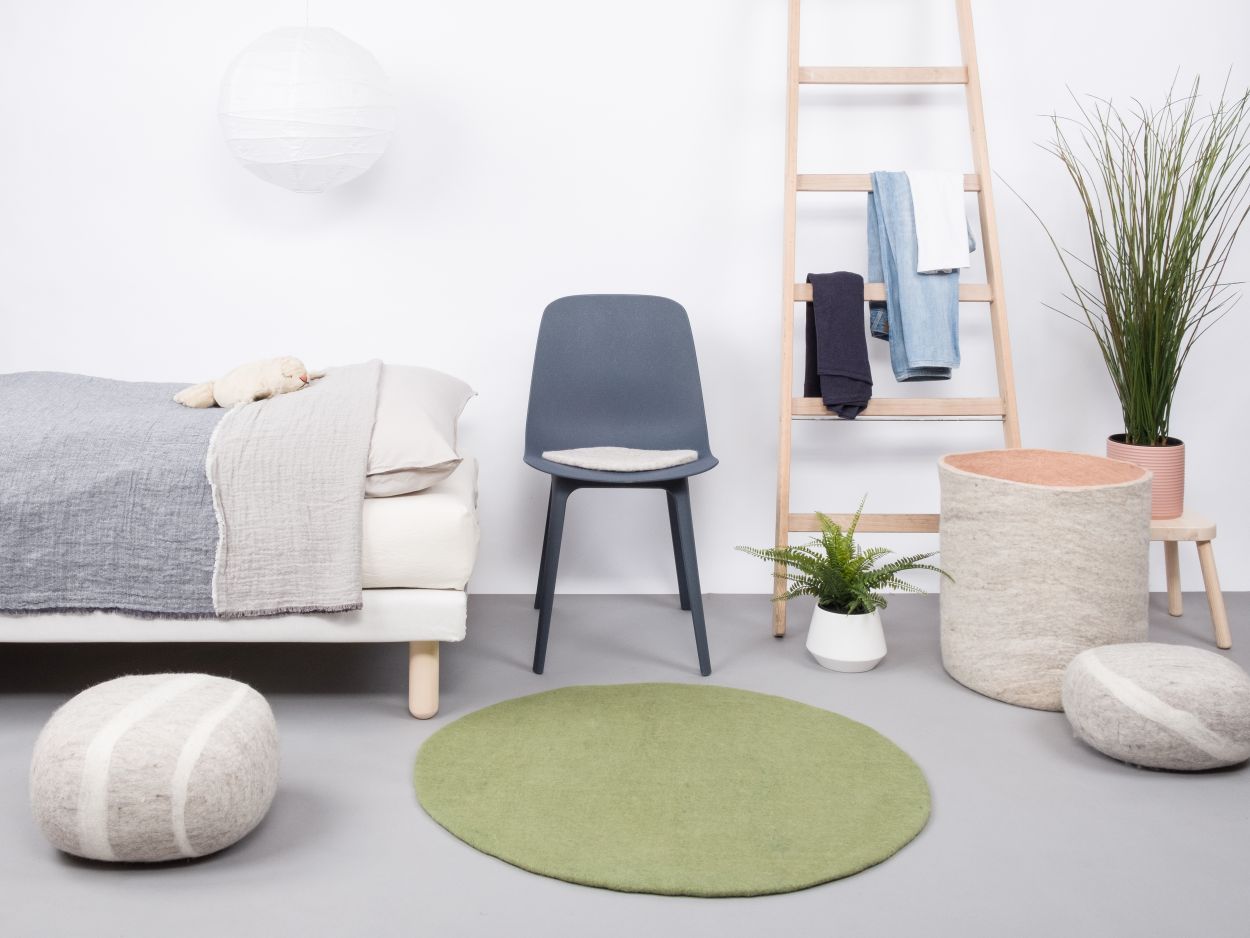 Mono Rond Tapis en feutre Ø 160 cm myfelt