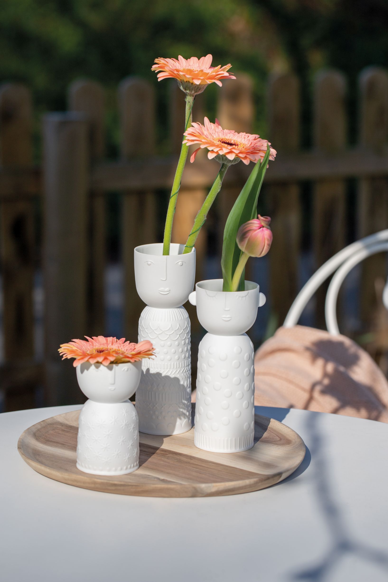 Vases Naturgestalten Lot de 3 Räder