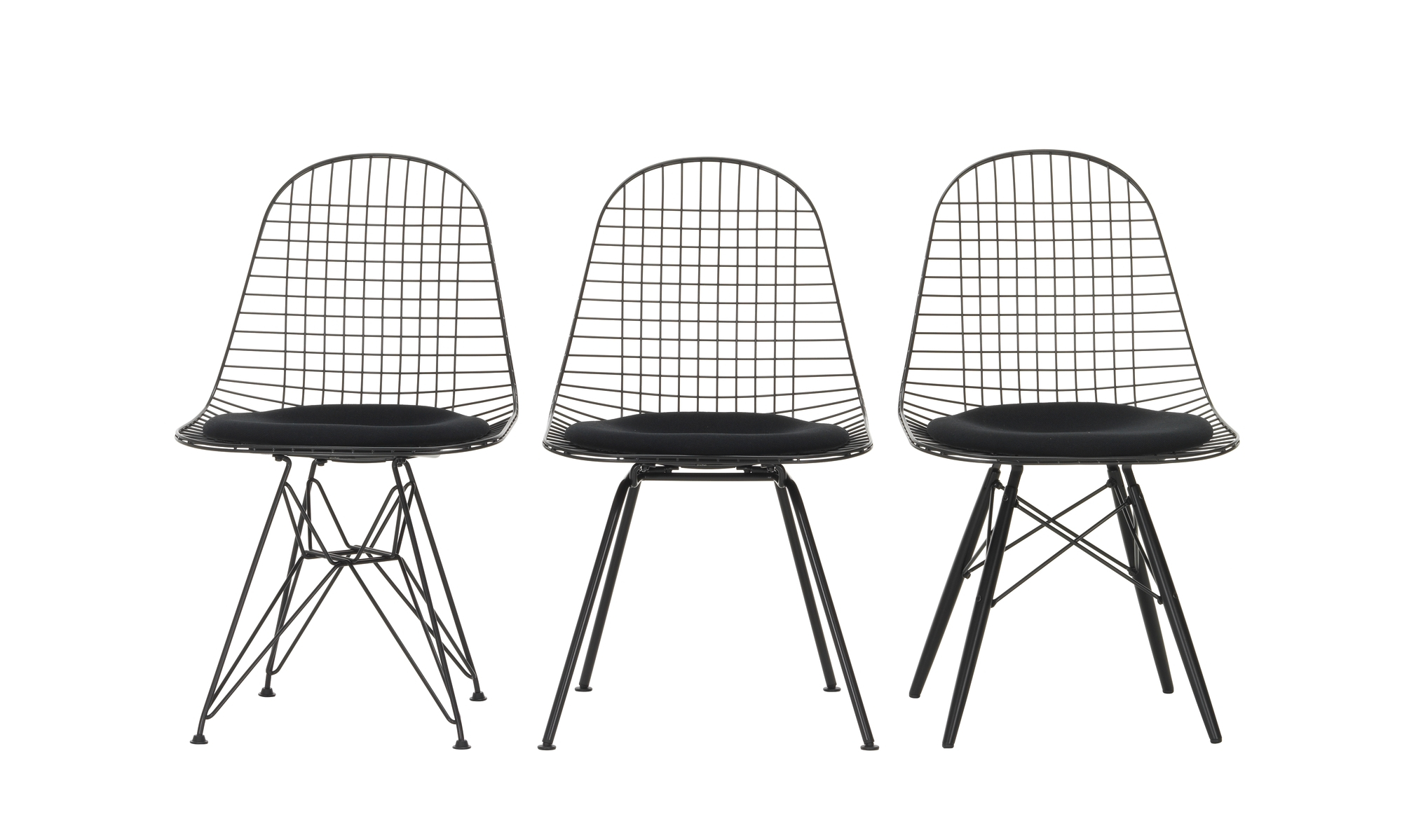 DKW-5 Wire Chair Chaise avec coussins Vitra