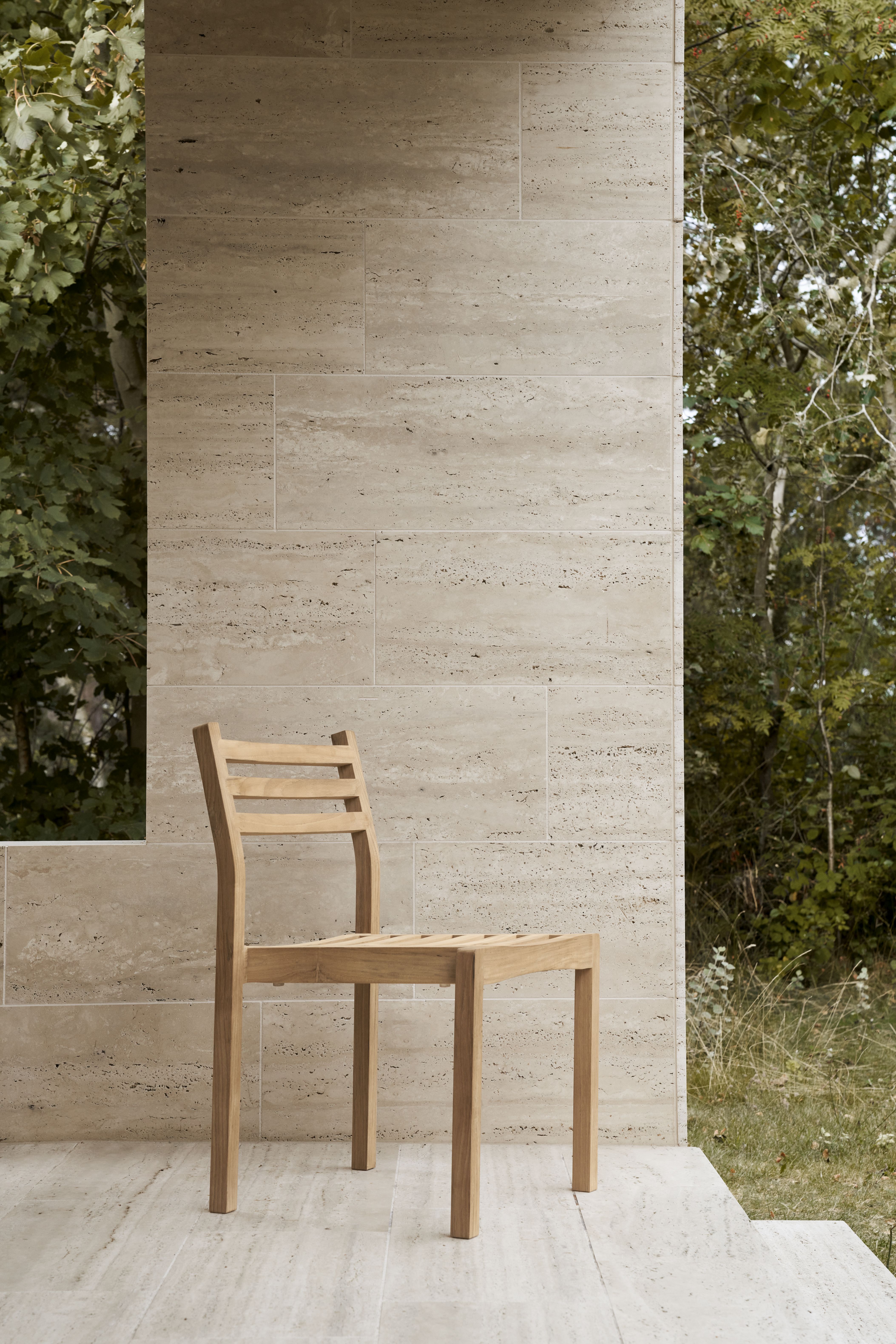 AH501 chaise teck Outdoor Carl Hansen & Søn