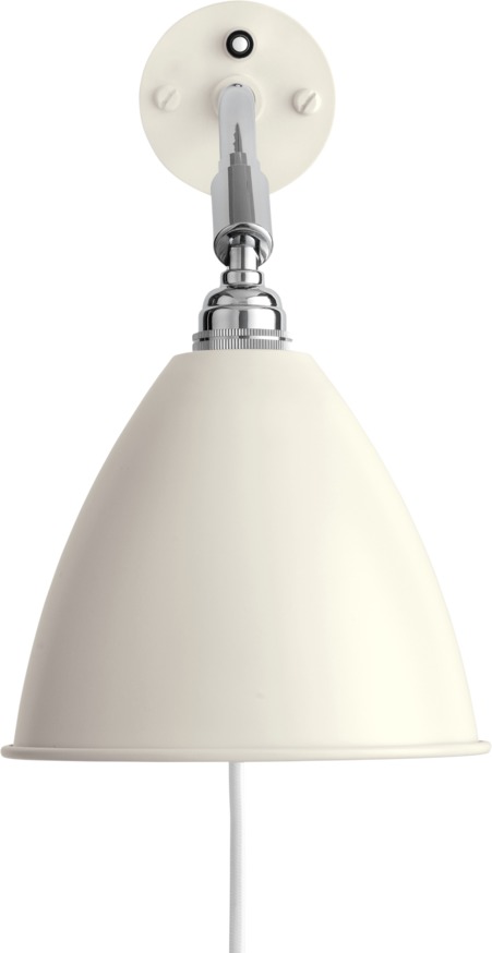 Bestlite BL 7 lampe murale Blanc / Chrome Gubi Bestlite BL 7 lampe murale Blanc / Chrome Gubi