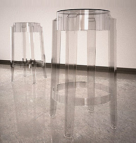 Charles Ghost tabouret set de 2 Kartell