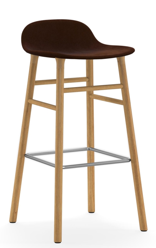 Form Barstool tabouret de bar H 75 cm Chêne Rembourré Normann Copenhagen