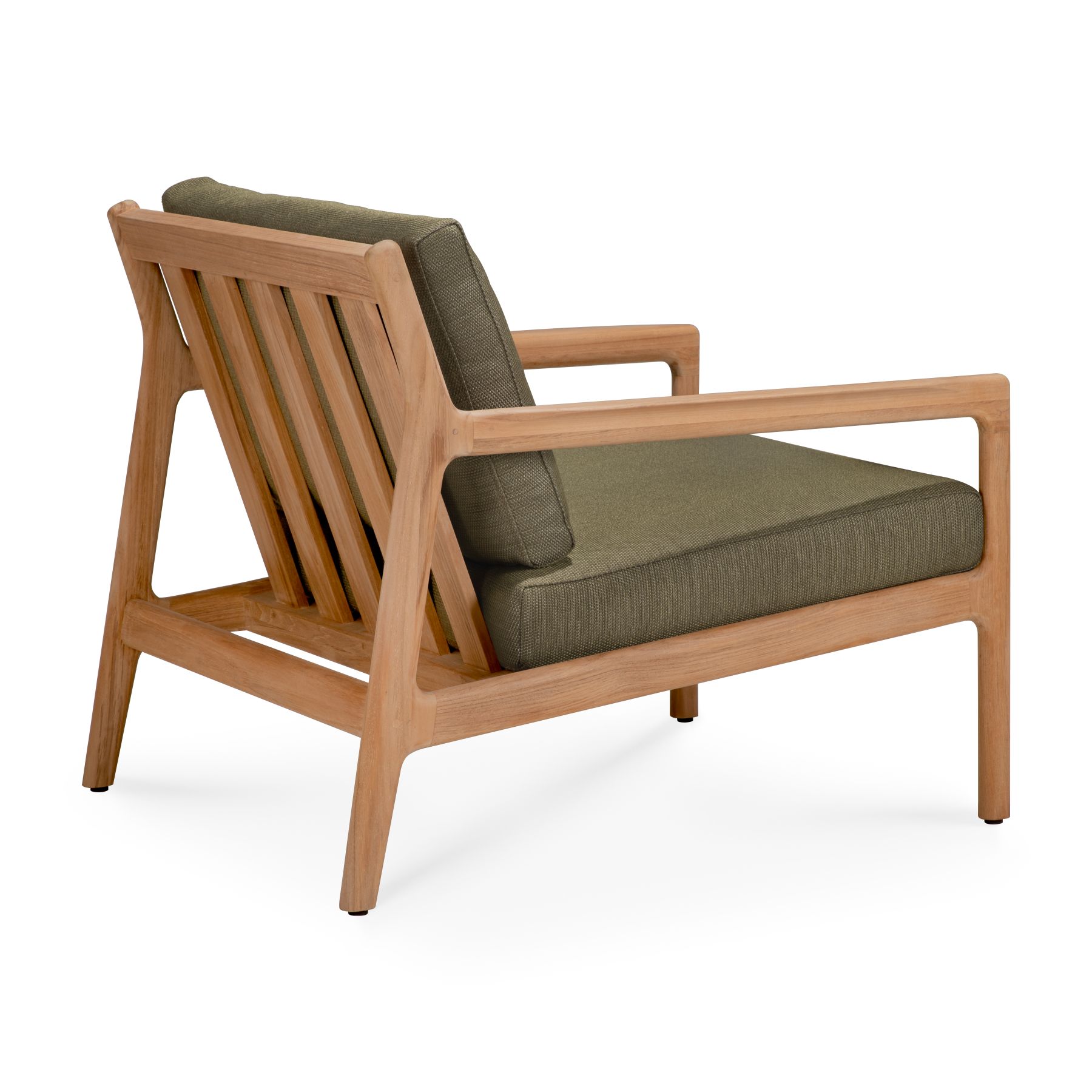 Fauteuil de jardin Jack Outdoor Lounge Chair en tissu vert teck Ethnicraft
