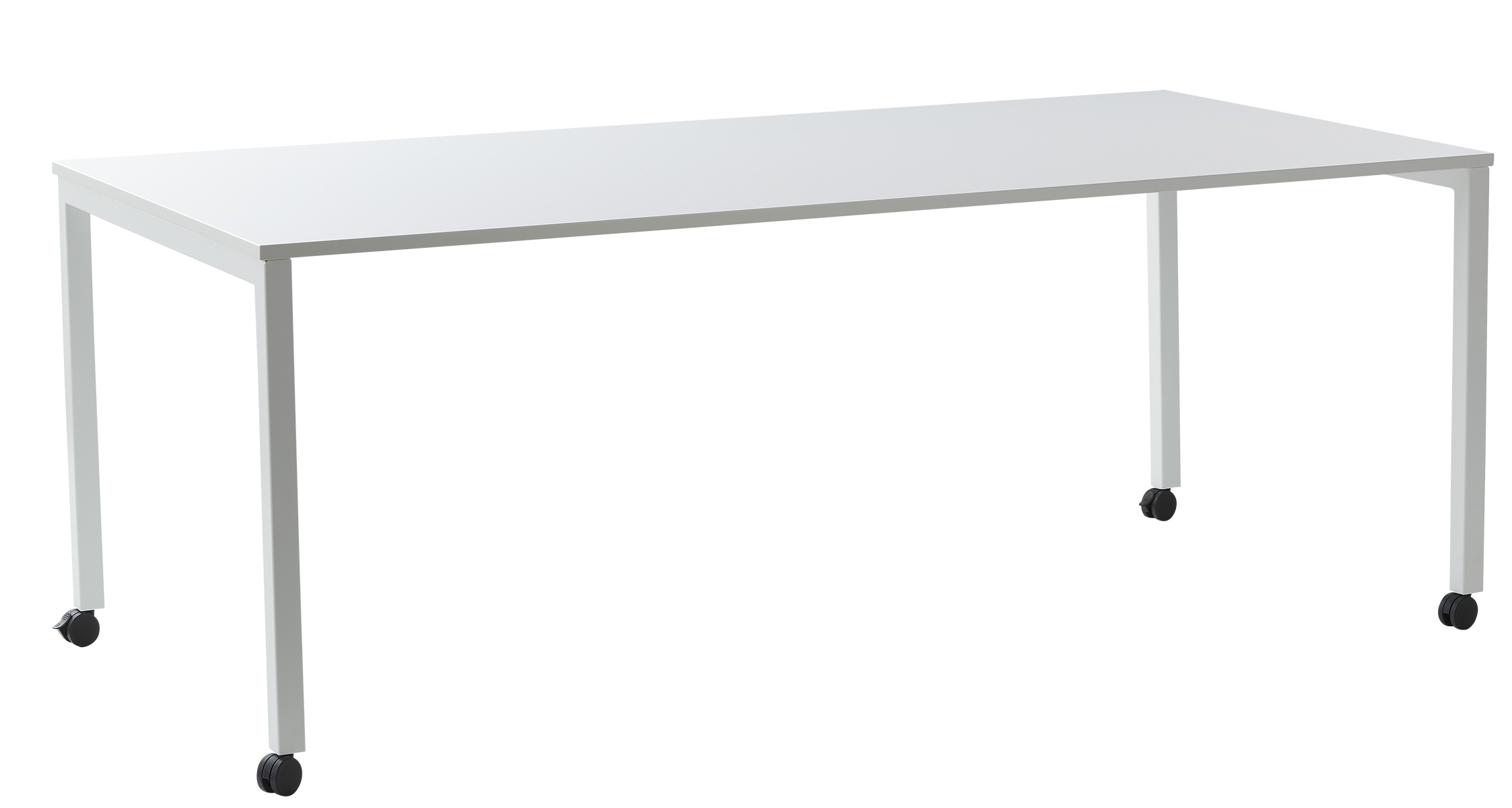 Panton Move Table Table de salle à manger sur roulettes Verpan