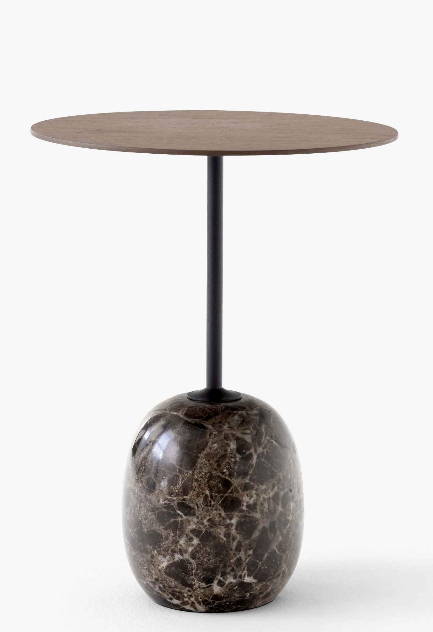 Lato LN8 Table d'appoint avec plateau en bois NOISET/MARBRE EMARADOR AndTradition OFFRE SPECIALE