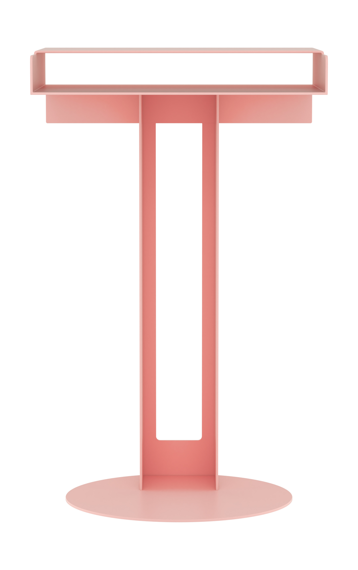 Meta Side Table Beistelltisch von New Tendency in Rosa, moderner Nachttisch für Schlafzimmer.