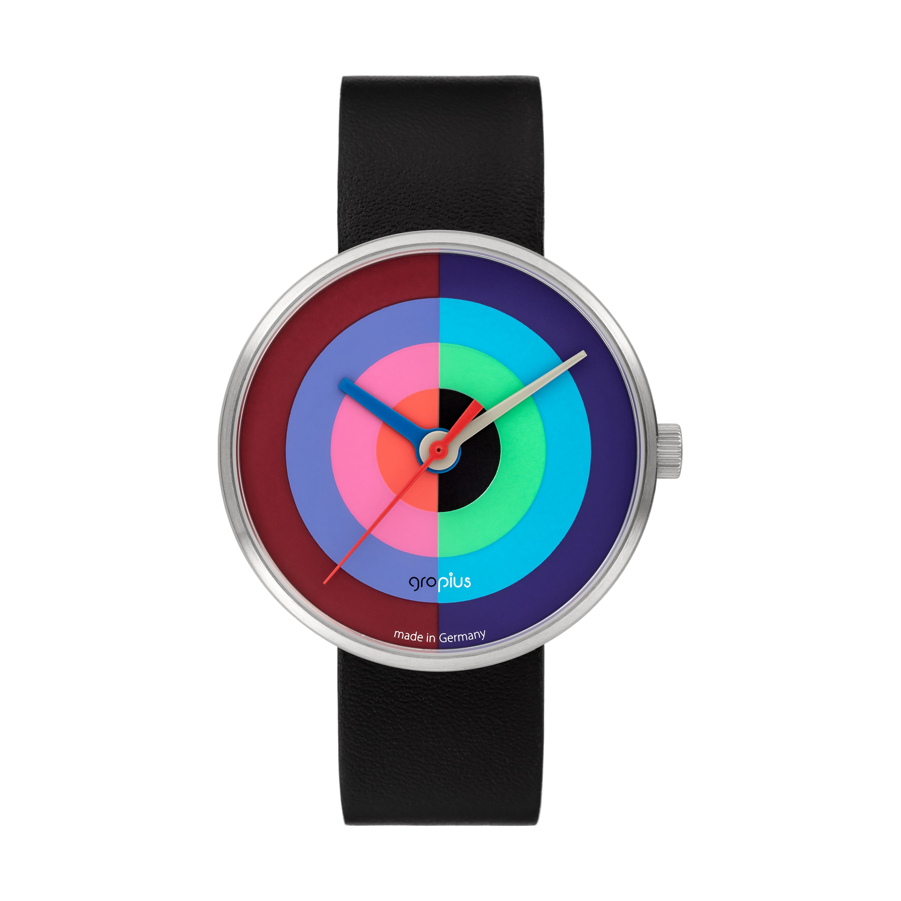 J. Albers WG montre avec bracelet en cuir Walter Gropius OFFRE SPECIALE