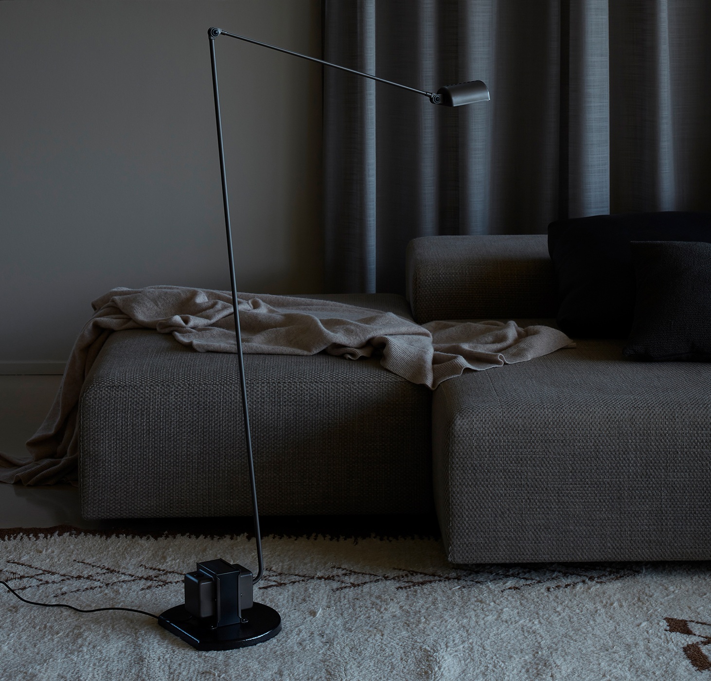 Daphine Terra LED Lampadaire NOIR MAT Lumina OFFRE SPECIALE