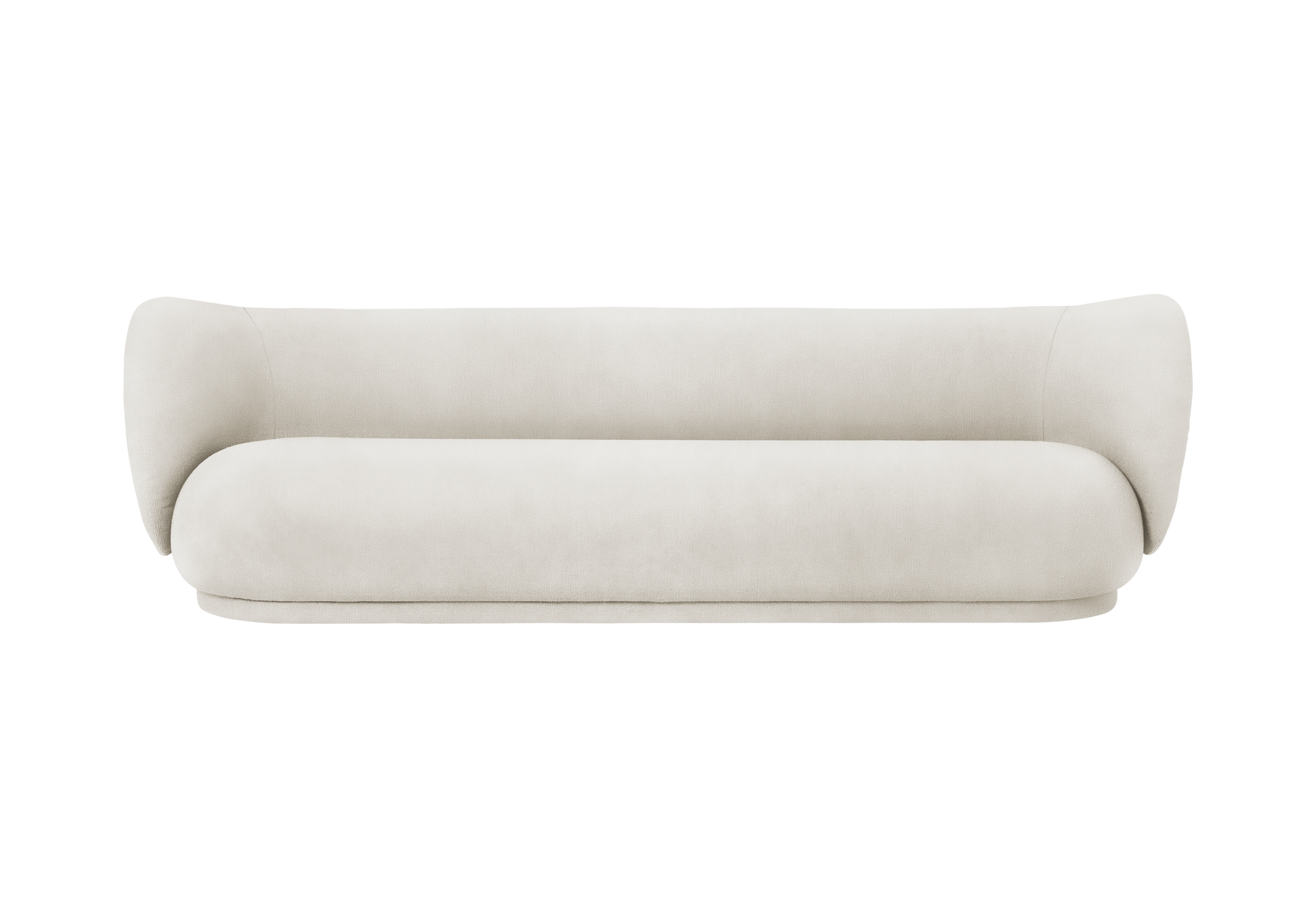 Rico Sofa Brushed 4-places Ferm Living Blanc