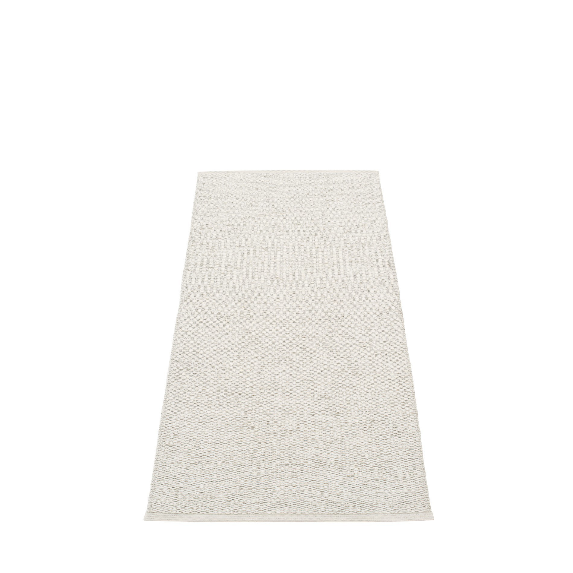 Beiger Svea Kunststoffteppich von Pappelina, 70x160 cm, für Innen und Außen, robust und pflegeleicht.