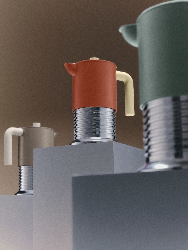 PM01/3 Vite Machine à expresso pour 3 tasses Alessi