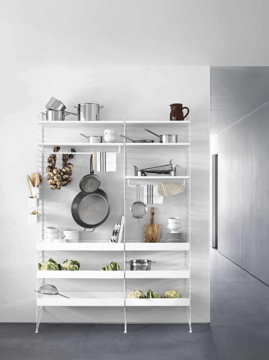 Étagère individuelle en métal bord bas L 78 cm String Furniture   
