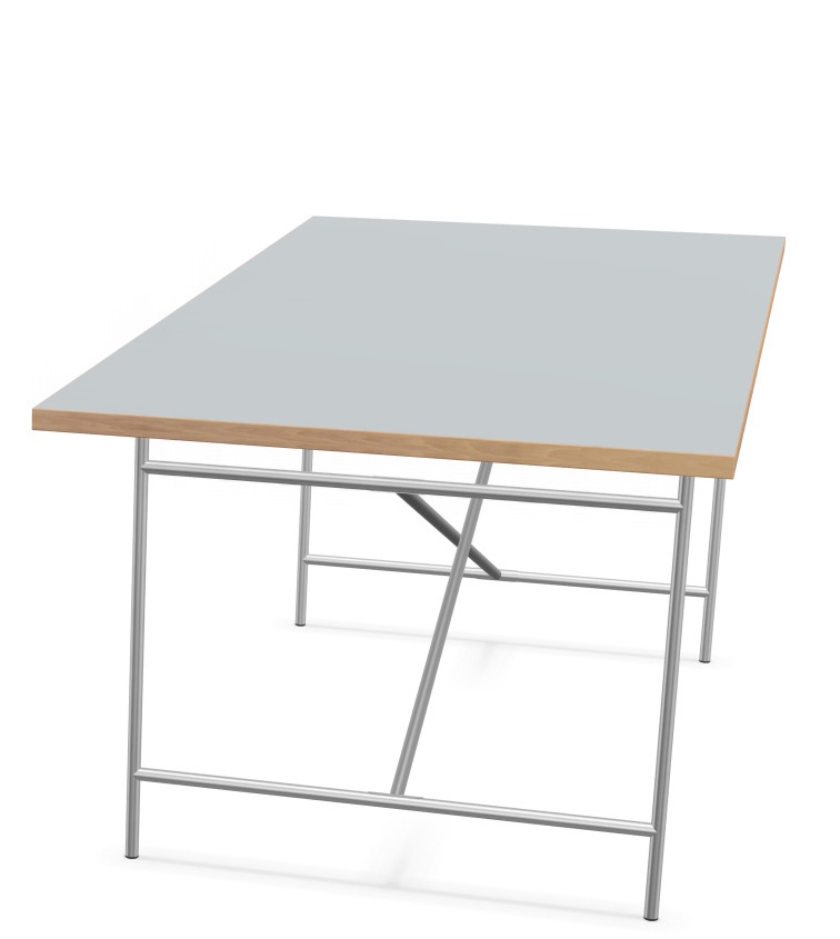 Table de salle à manger Eiermann 2, intérieur complet revêtement en linoléum, bordure en frêne/chêne Richard Lampert OFFRE SPECIALE