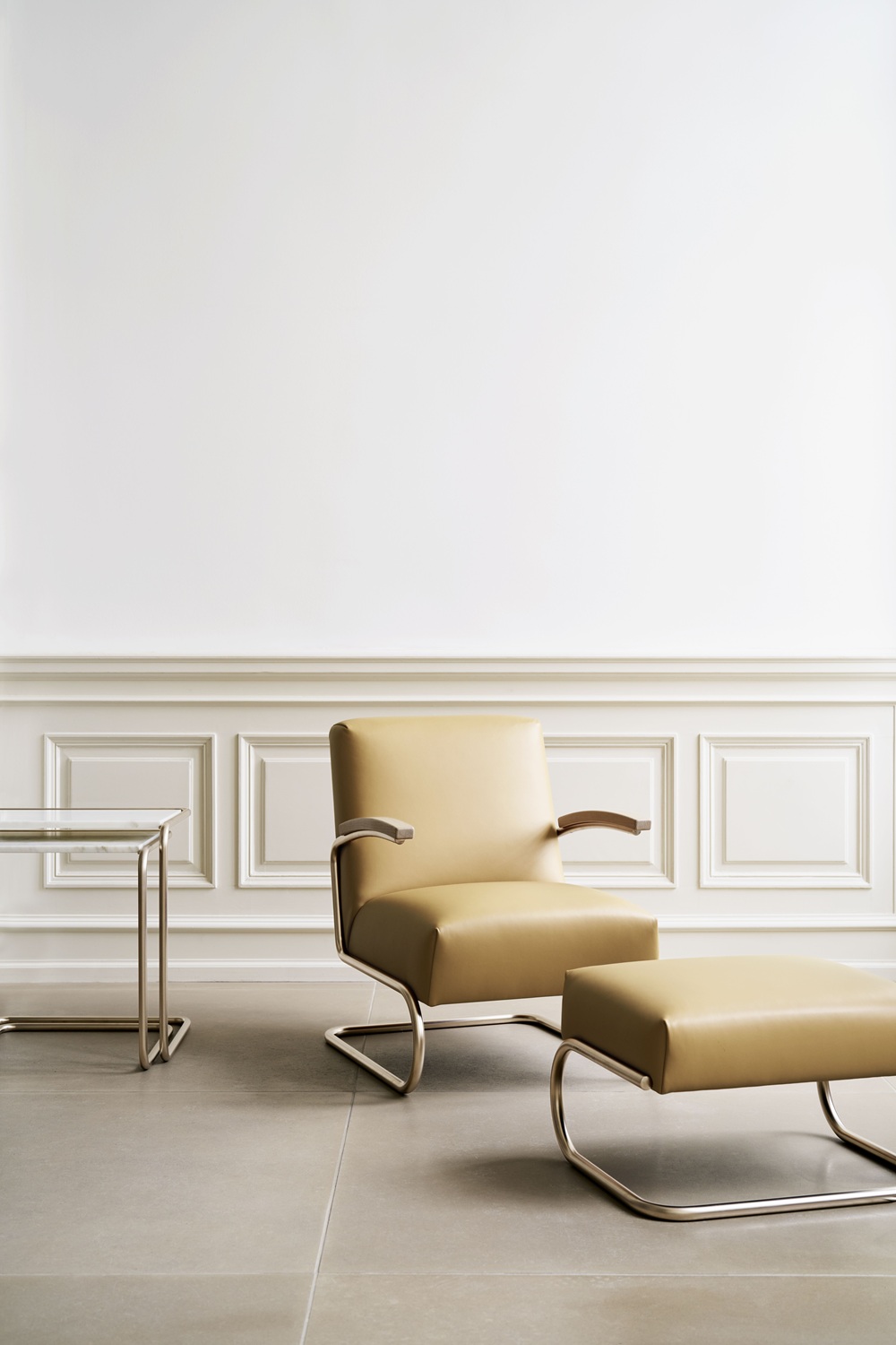 JS. Thonet by Jil Sander S 411 H / S411 H Pouf Nordic Thonet