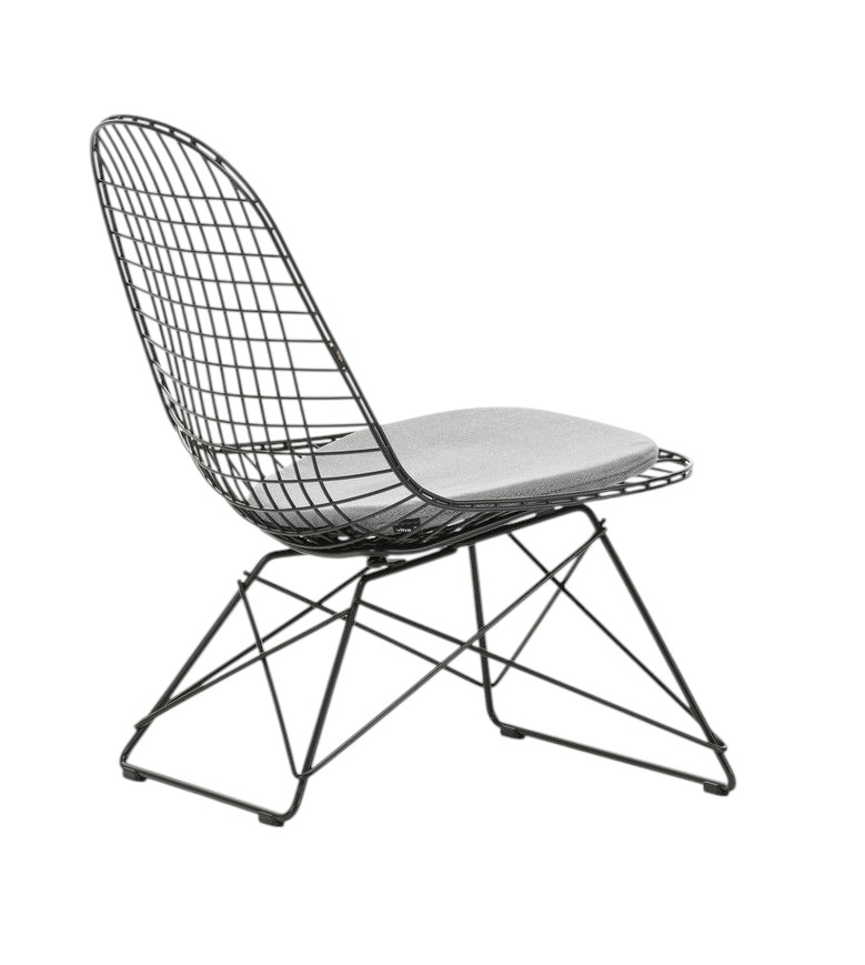 LKR-5 Wire Chair chaise avec coussin d'assise Vitra