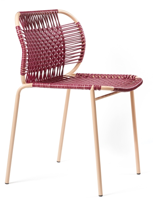 Cielo Stacking Chair Chaise empilable Outdoor ames Rouge - Pink sand
