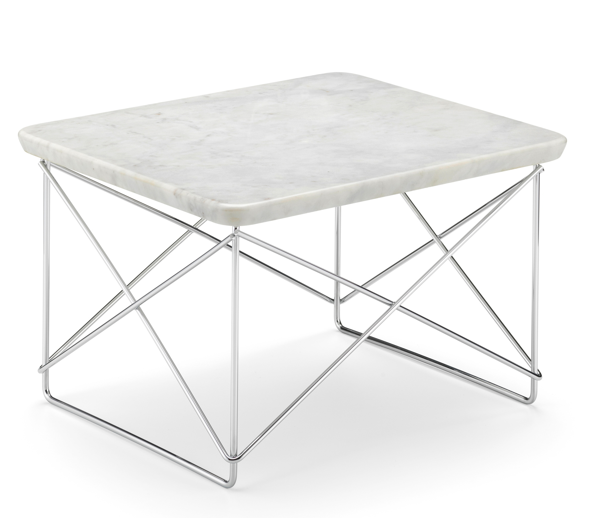 Occasional LTR Table d´appoint Marbre Vitra Chromé