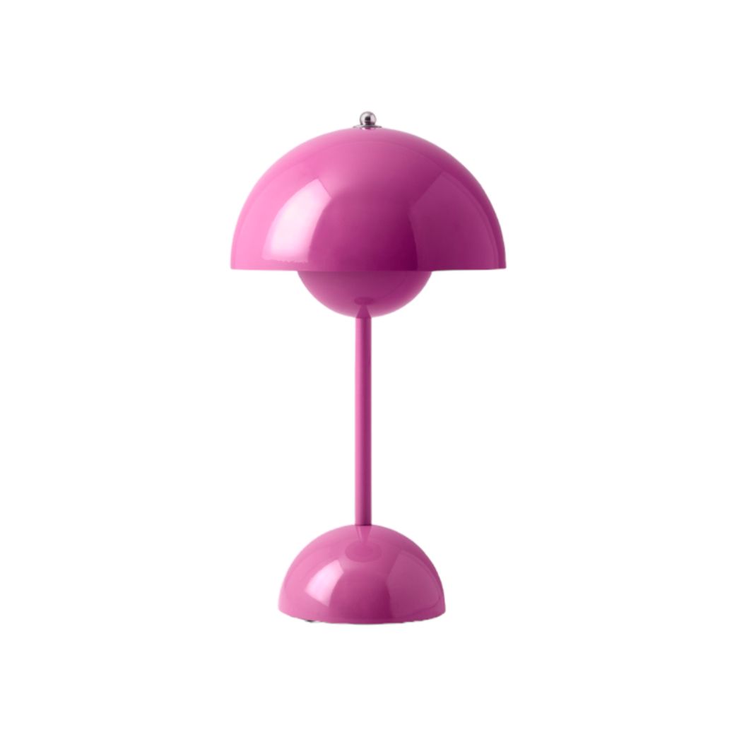 Flowerpot VP9 Portable Lampe à batterie / Lampe de table avec USB AndTradition Tangy pink