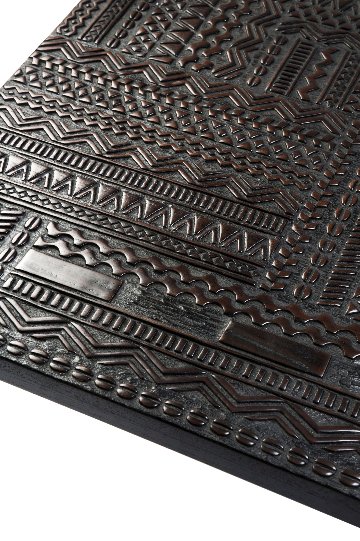 Tabwa Blok Table teck basse  noir Ethnicraft