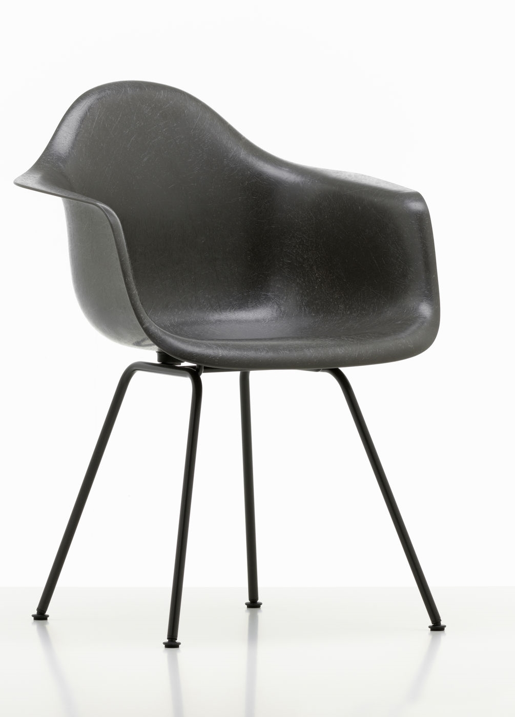 Eames Plastic Arm Chair DAX Chaise Vitra Noir - Deep black
