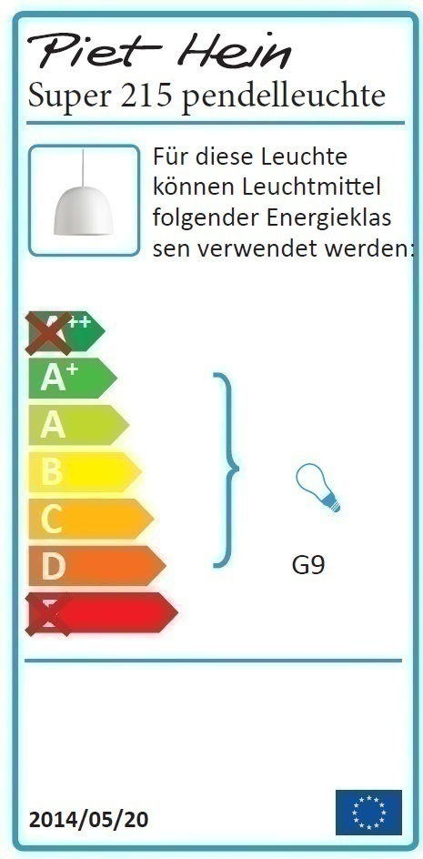 Luminaire suspendu Super215 Piet Hein