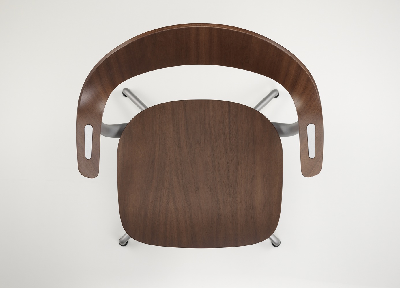 Mynt High Chaise pivotante de bureau assise et dossier en contreplaqué Vitra