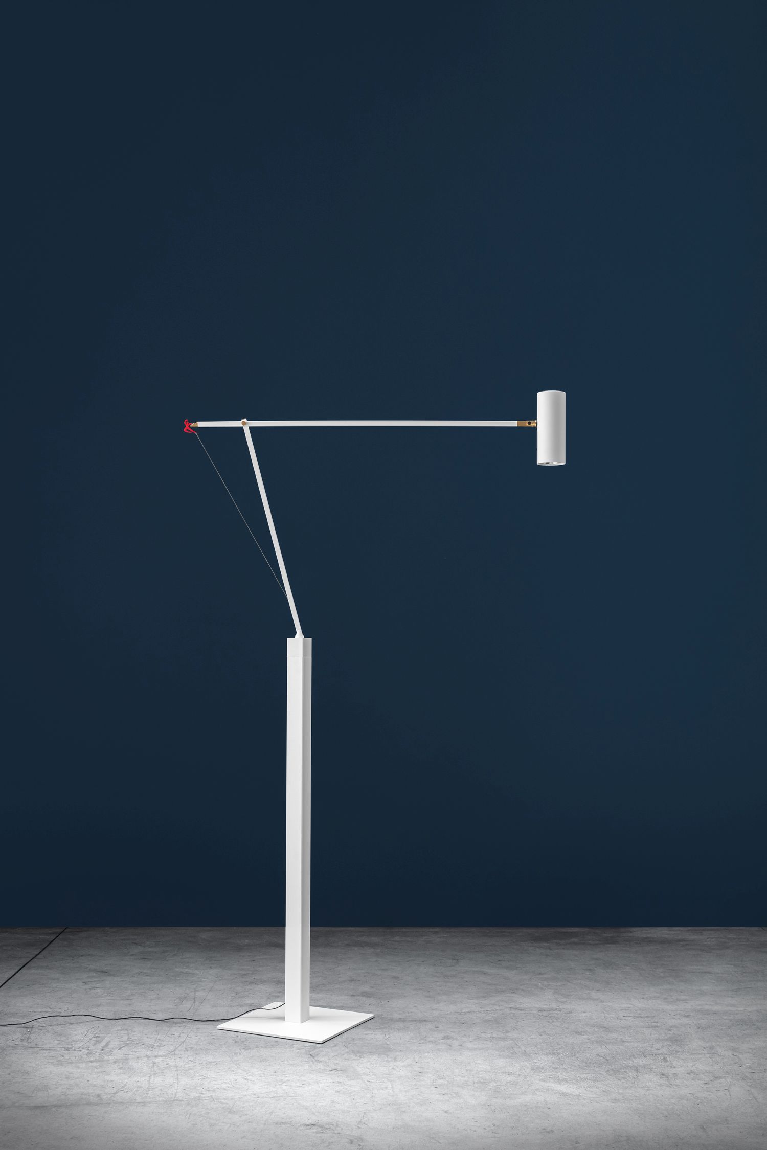 Ettorino F Lampadaire Blanc Catellani & Smith