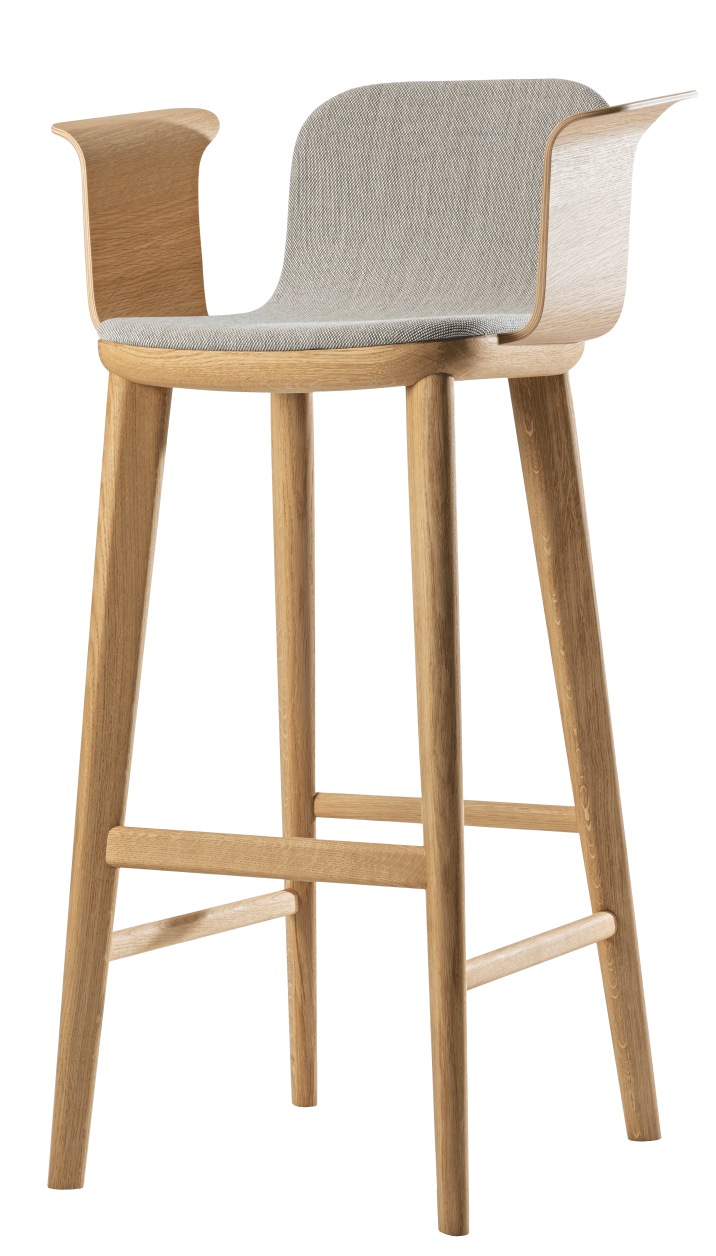 Aeon Comfort Barstool Tabouret de bar avec accoudoirs Entièrement rembourré Zeitraum