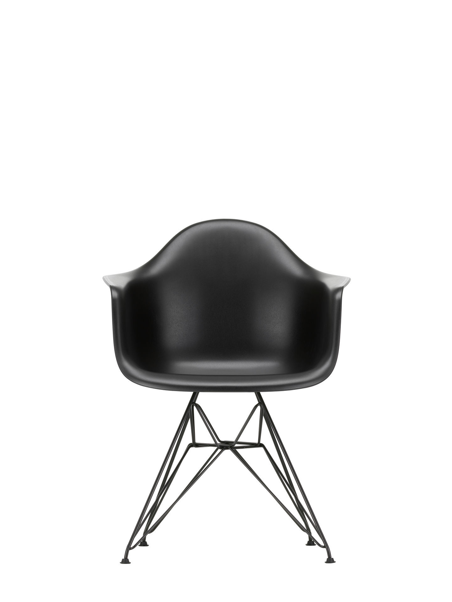 Vitra Eames Plastic Arm Chair DAR Chaise Vitra Chromé - Bleu mer
