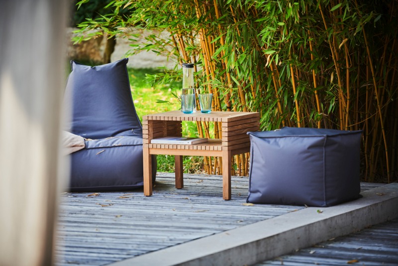 Samoa Table d'appoint avec compartiment de rangement Outdoor Jan Kurtz