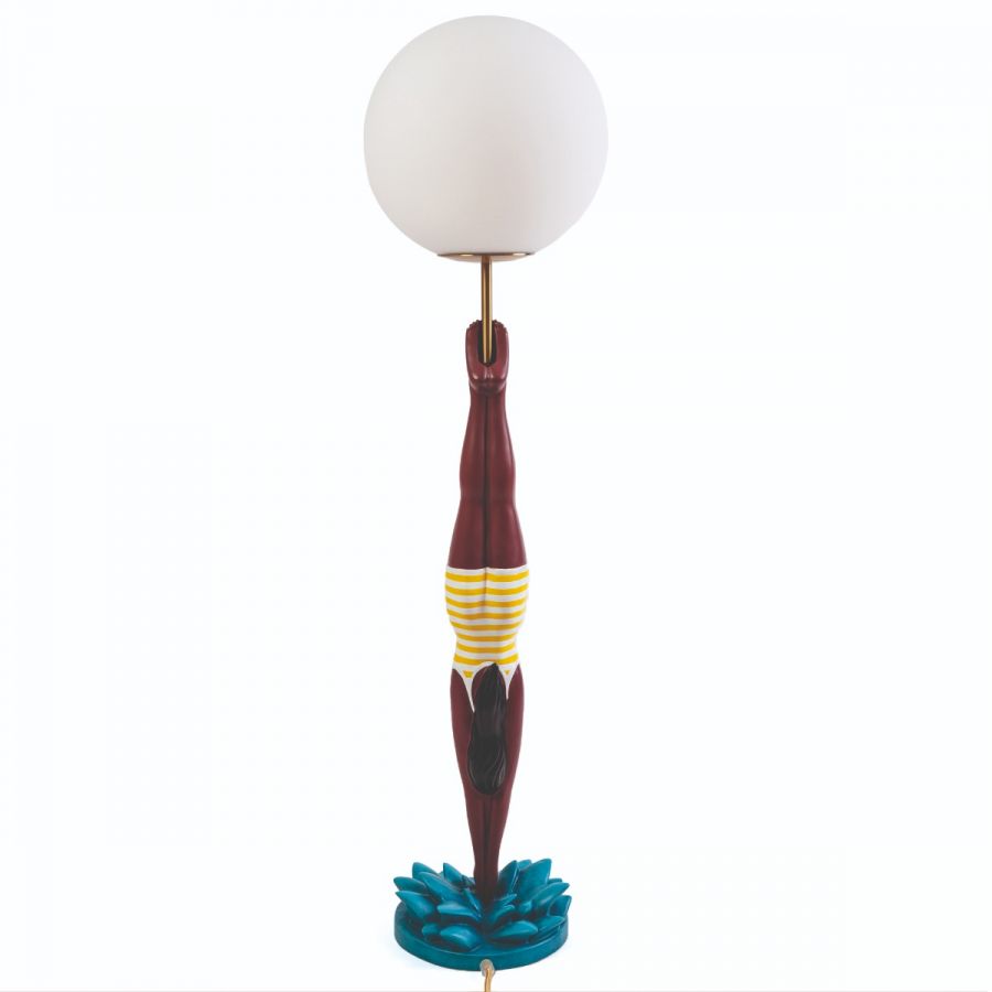 Diver lampe de table jaune Seletti