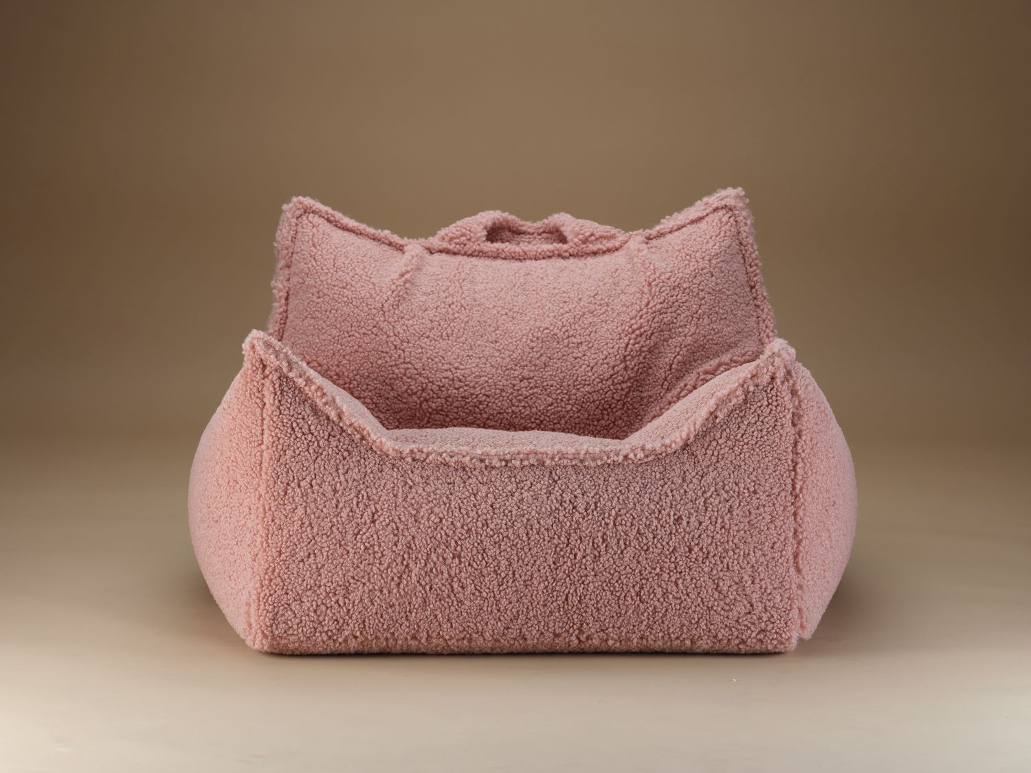 Fauteuil-sac d'enfant Tissu Teddy Goyave Wigiwama