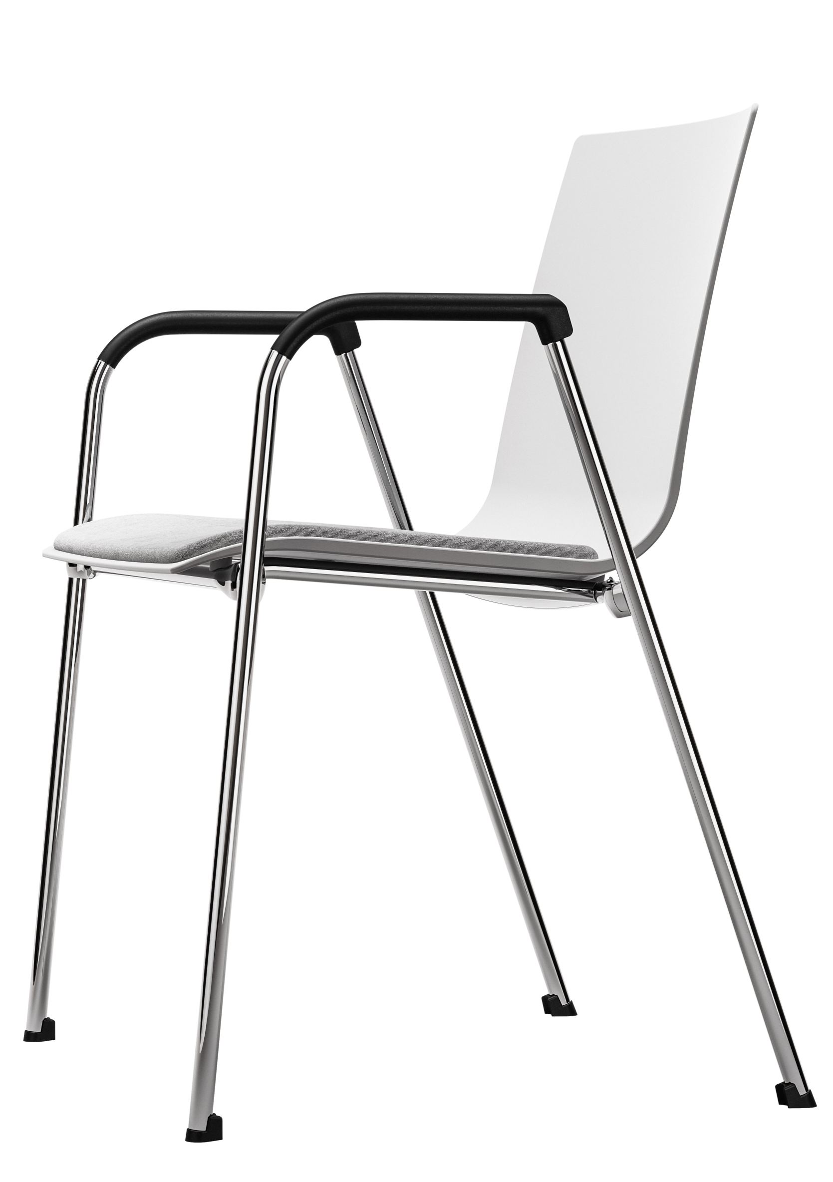 S 260 SPF chaise avec accoudoirs et rembourrage miroir Thonet 