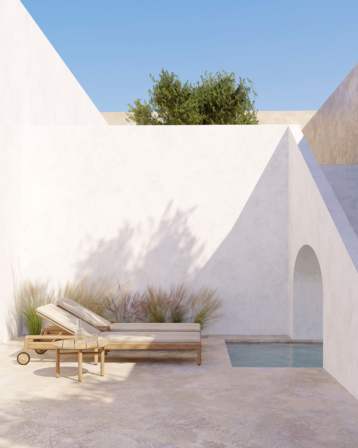 Coussin pour chaise longue Jack Outdoor Natural Ethnicraft Coussin pour chaise longue Jack Outdoor Natural Ethnicraft