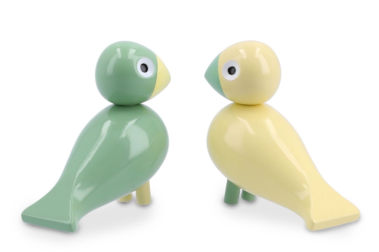 Ensemble Oiseaux de Pâques 2026 Liliput jaune/vert Kay Bojesen