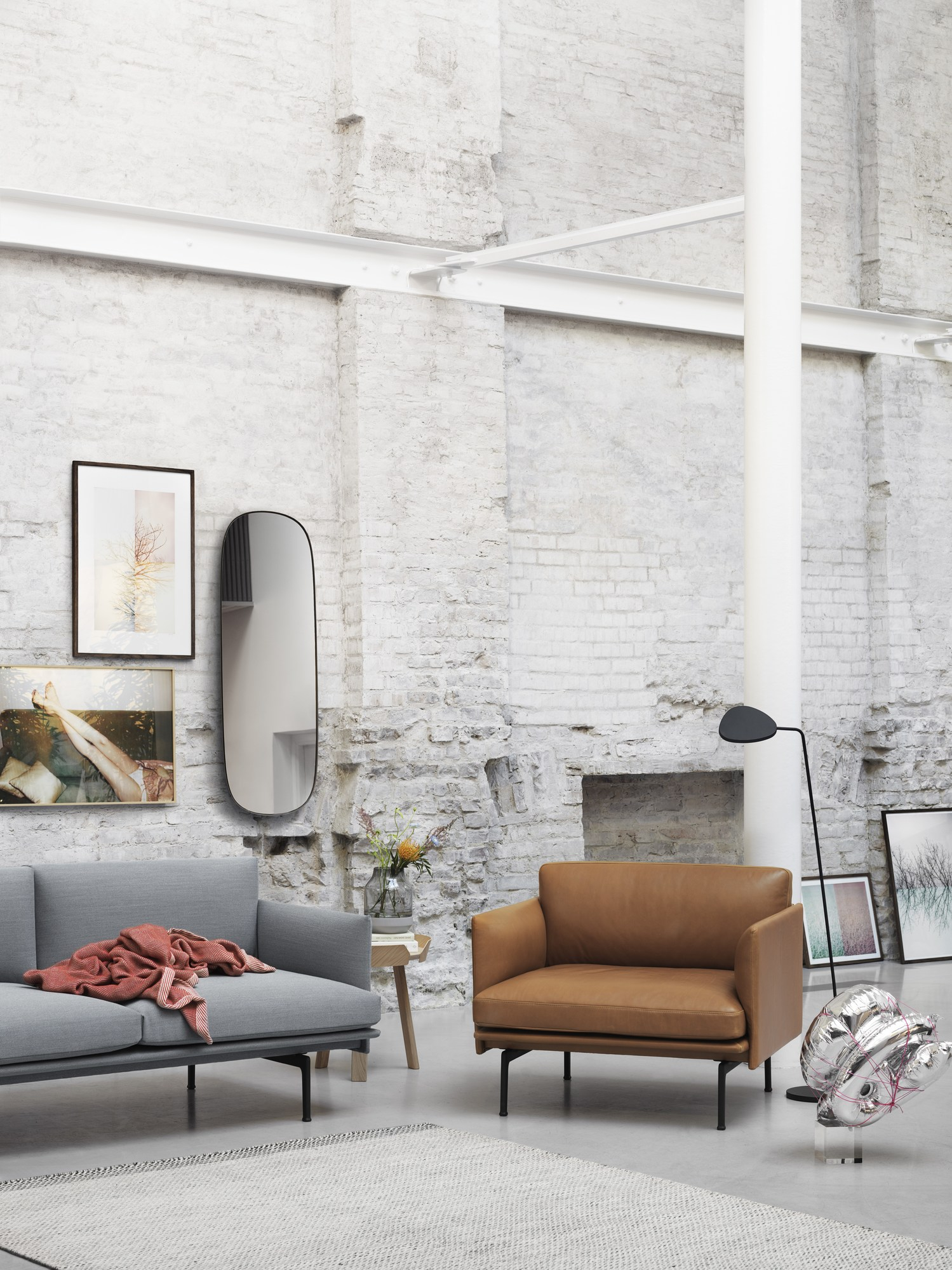 Outline sofa 2 places Muuto