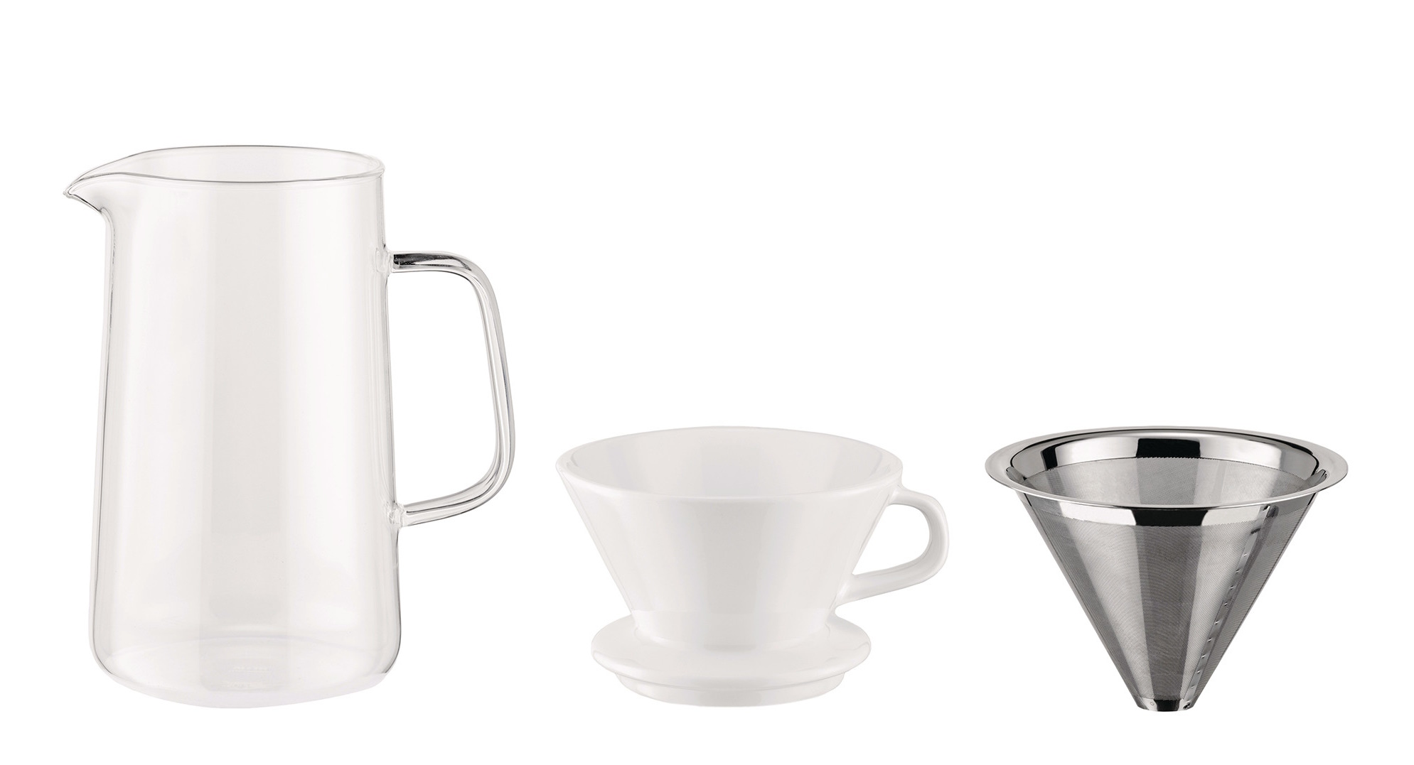 Set Slow Coffee avec filtre et théière Alessi 