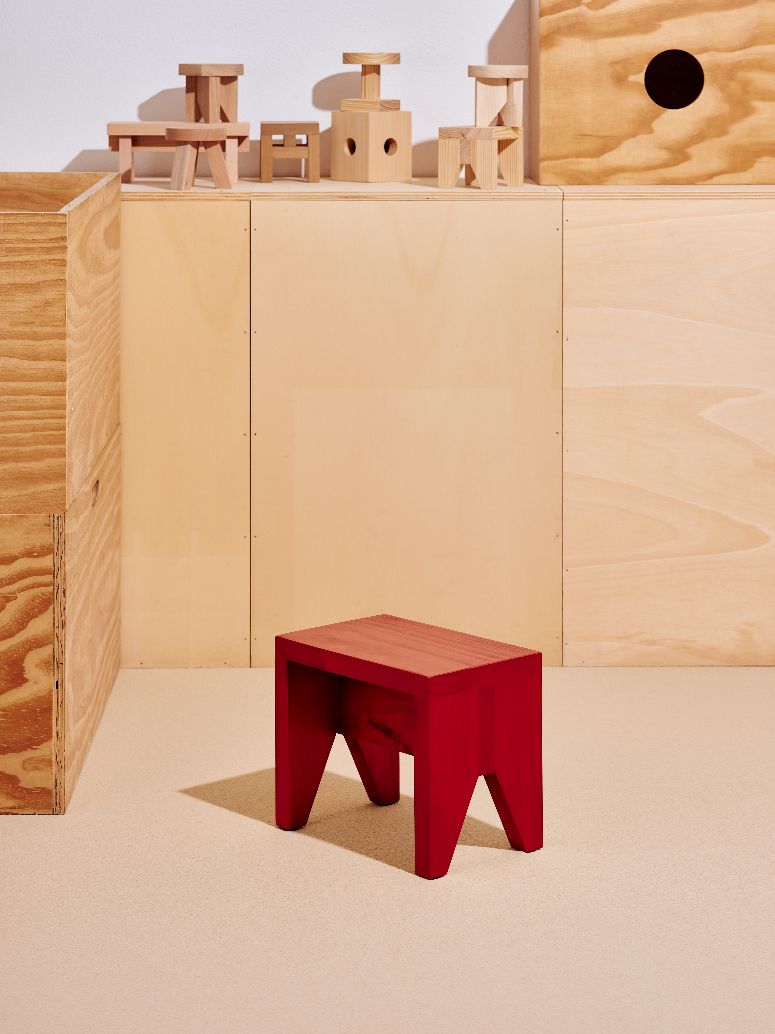 Manolito Stool Short Small Tabouret Hay