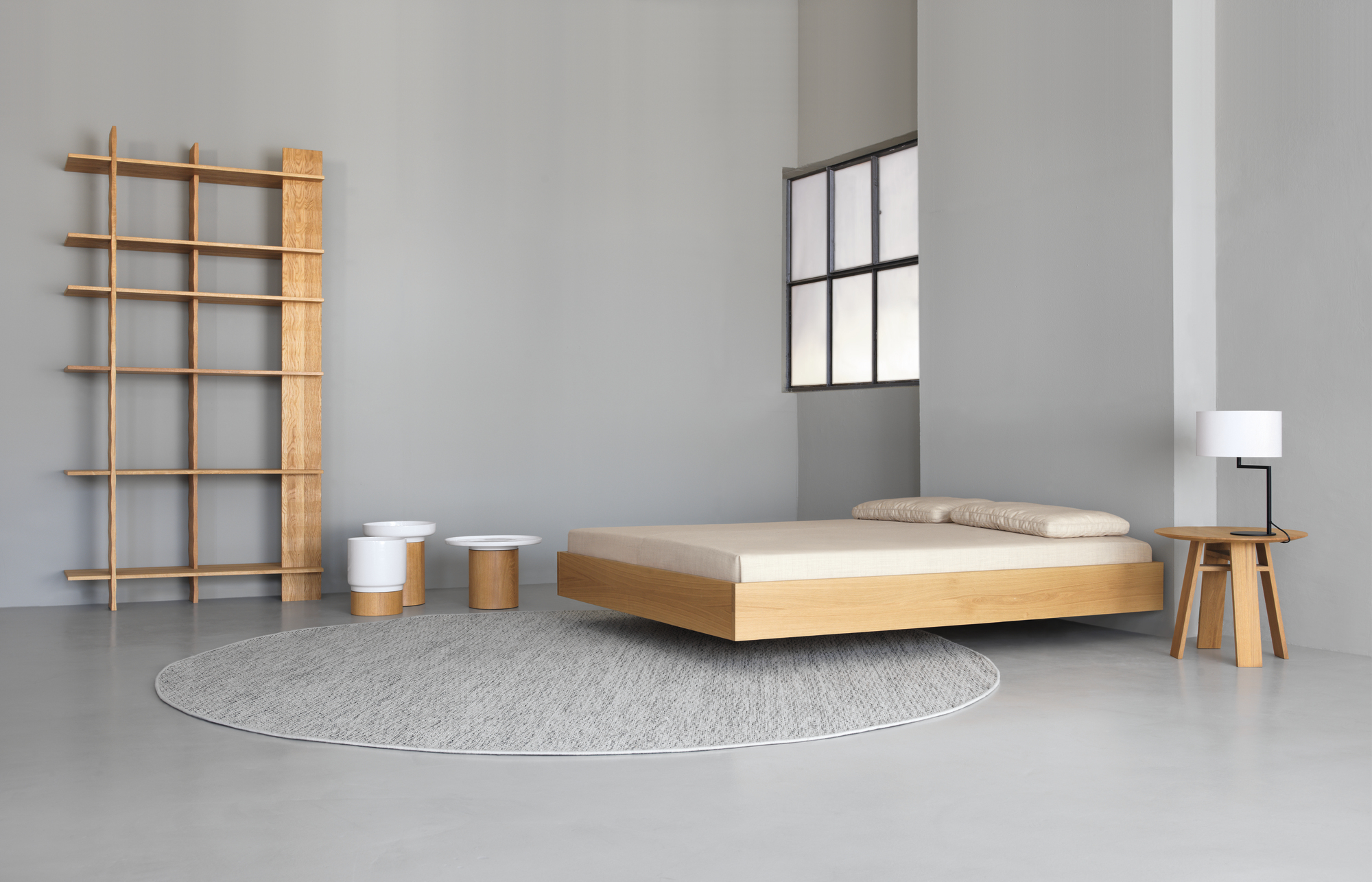 Simple 160 lits en bois chêne Zeitraum
