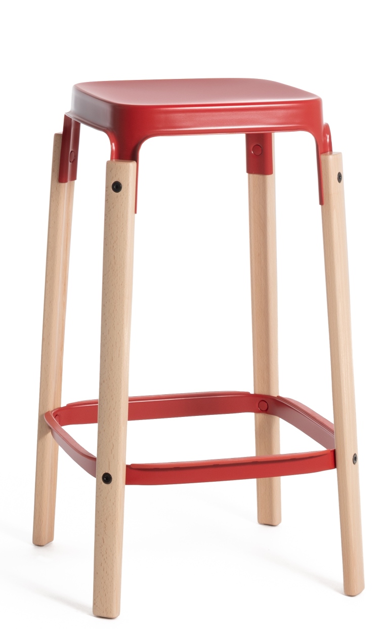 Steelwood Stool Tabouret H 68 cm Magis