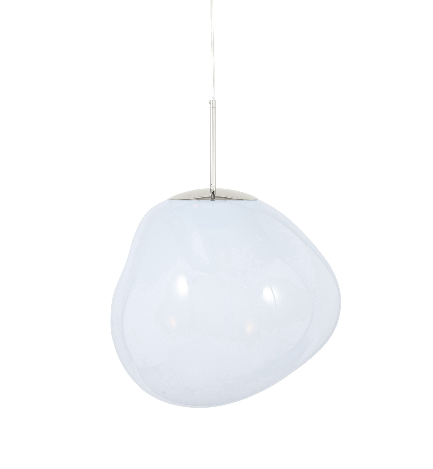 MELT Lampe suspendue LED Opal - Argent Tom Dixon